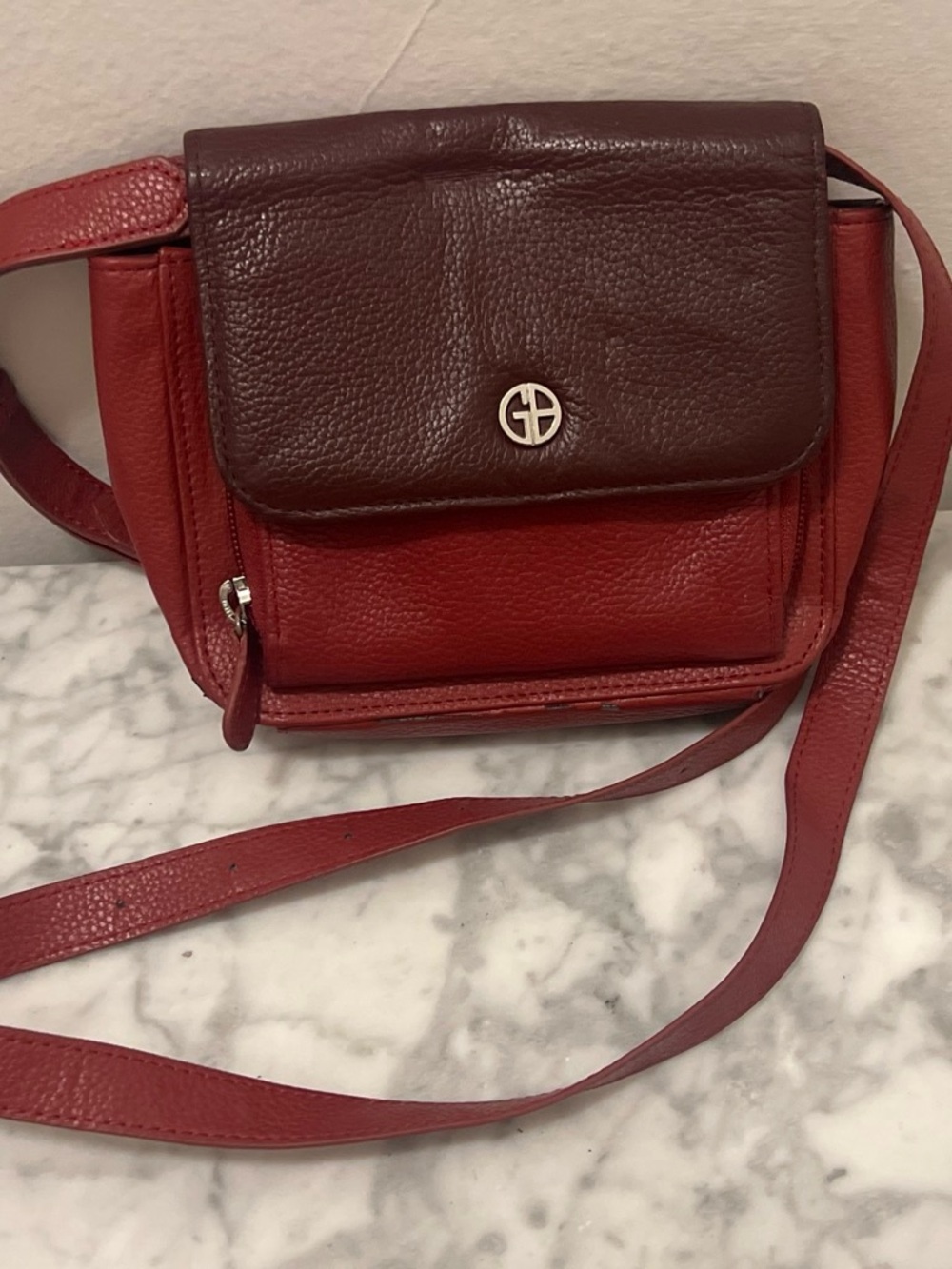 Giani Bernini Classic Pebbled Leather Crossbody